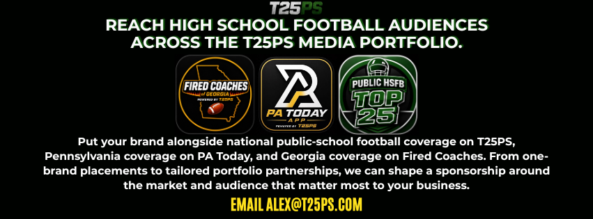 Reach high school football audiences across the T25PS Media Portfolio. (2)